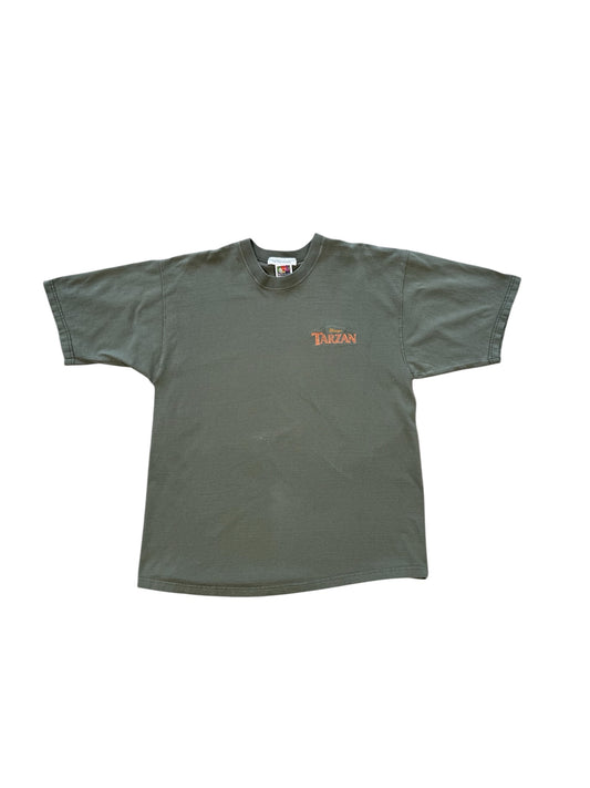 (L) 00s Disney Tarzan Green T-Shirt