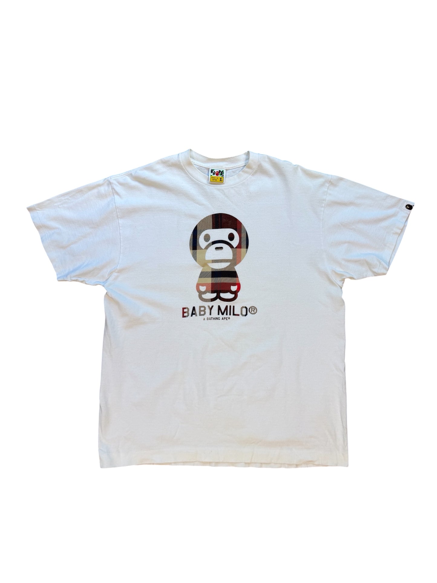 (XL) Bape Check Big Baby Milo Tee