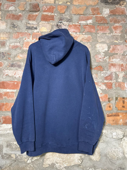 90s Nike Navy Swoosh Hoodie Sz L