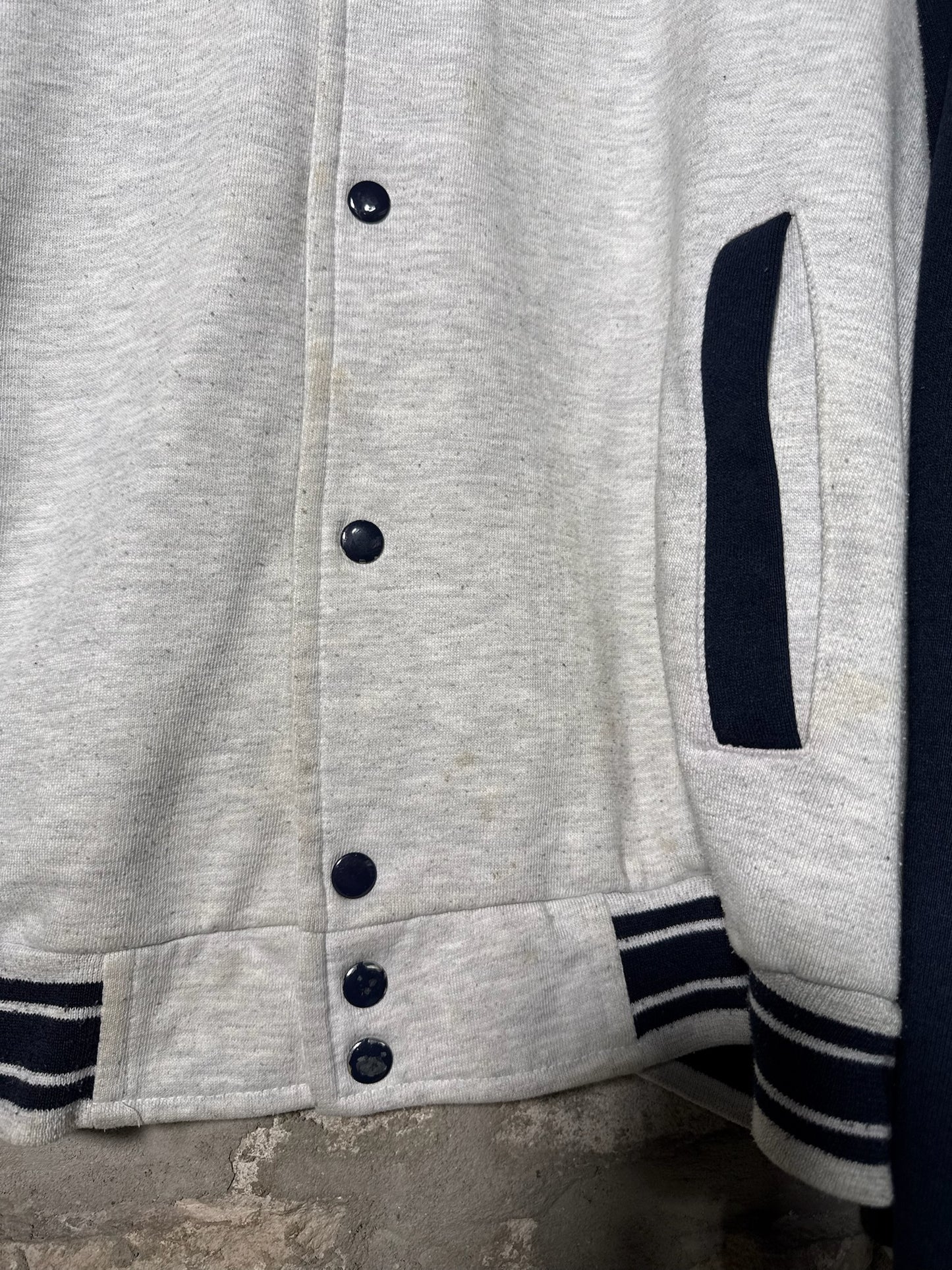 90’s Nike Button Up Grey Sweater Sz XL