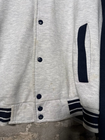 90’s Nike Button Up Grey Sweater Sz XL