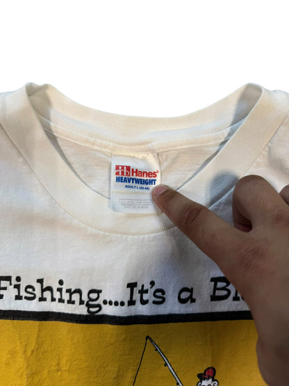 (L) 90’s Fishing Is A Blast Humour Tee