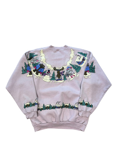 (XL) 1992 Christmas Wrap Around Style Crewneck