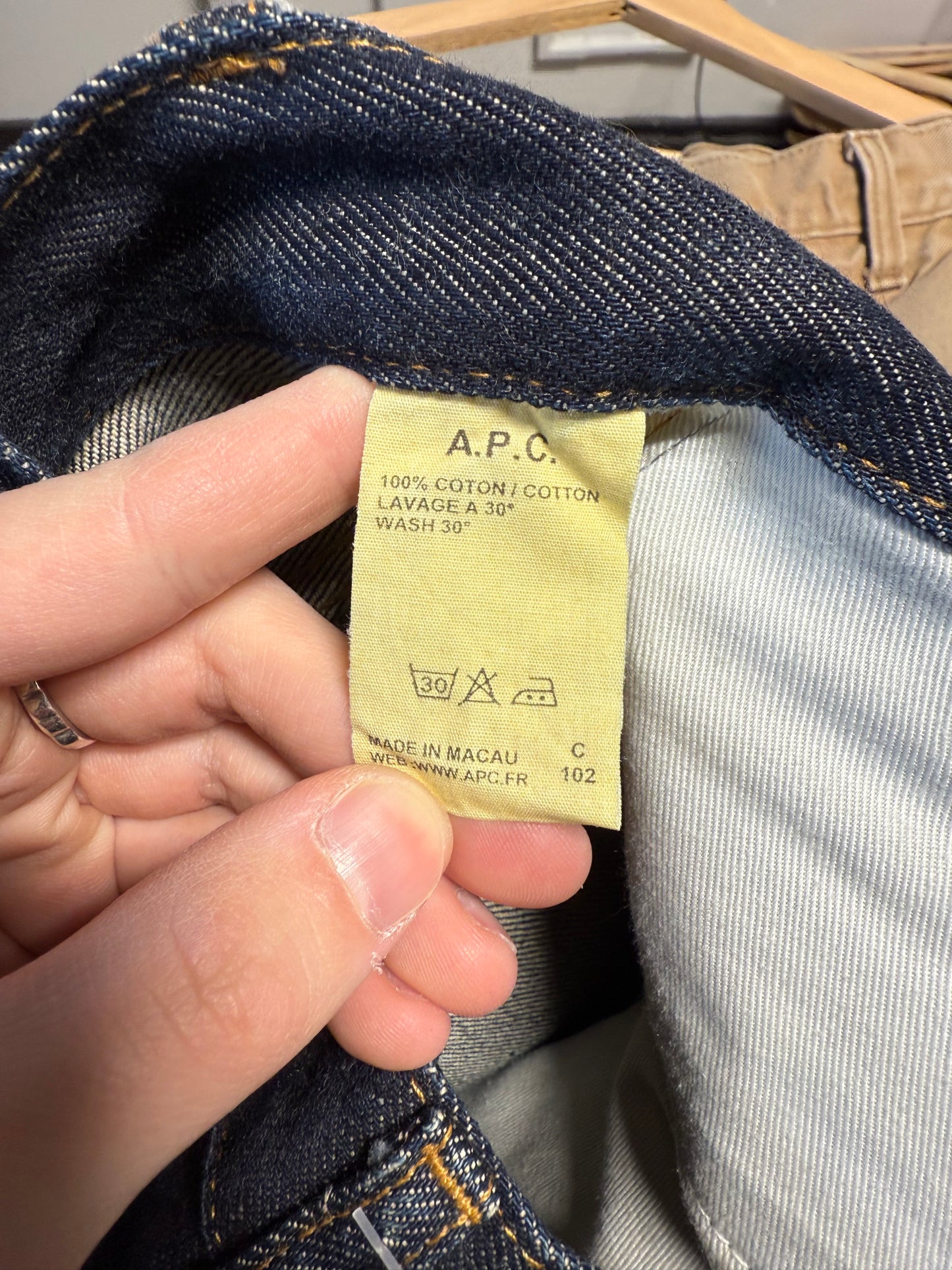 2009 Supreme A.P.C. Fuck Em Salvage Denim Sz 31 Waist