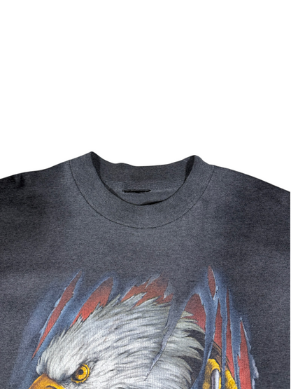 (XL) 1990 Harley Davidson 3D Emblem Eagle Tee