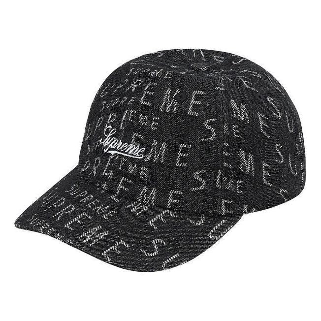 Supreme Warp Jacquard Logos Denim 6-Pan Black