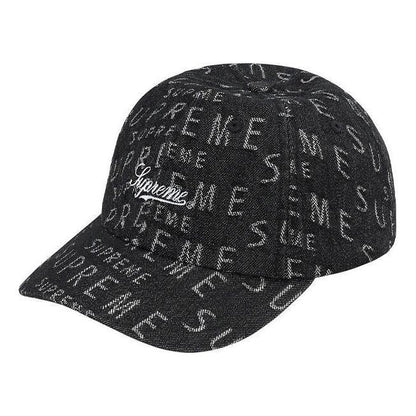 Supreme Warp Jacquard Logos Denim 6-Pan Black