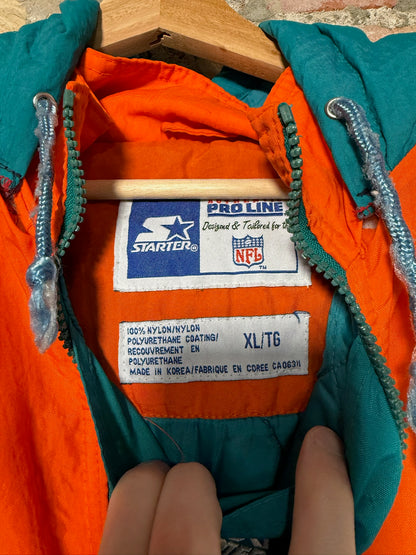 (XL) Vintage 90s Miami Dolphins Starter Jacket