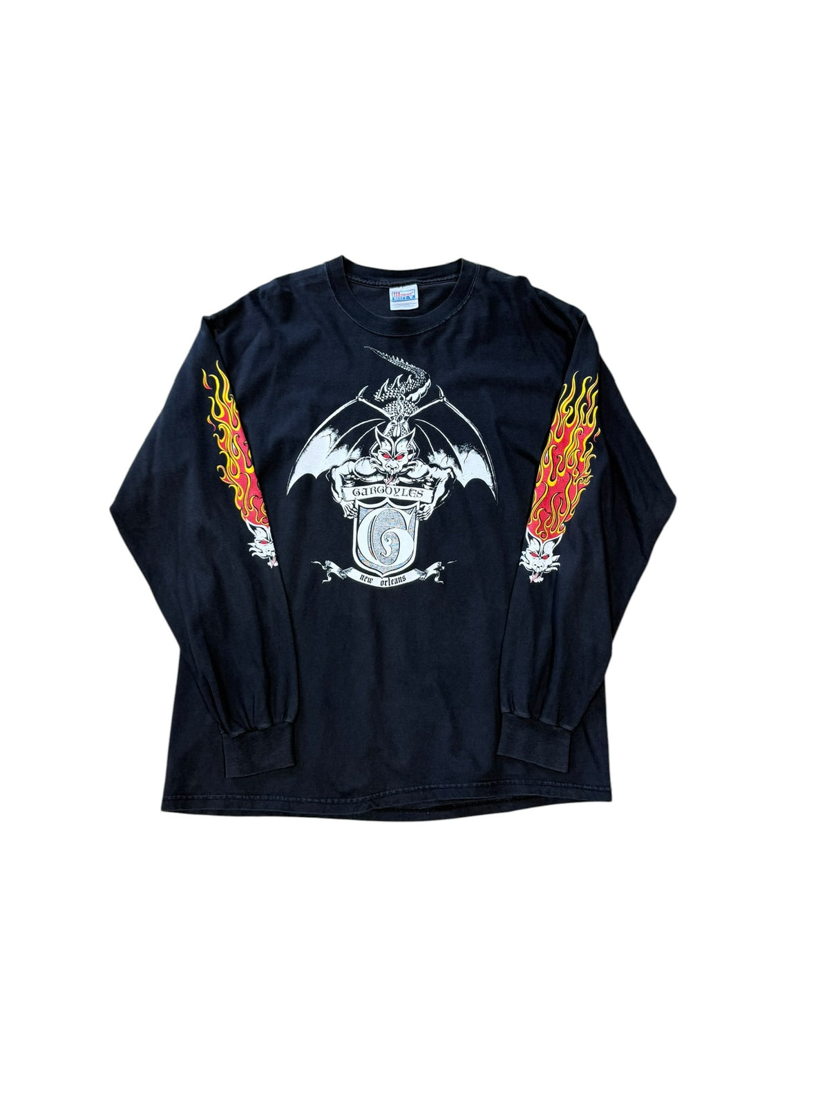 (L) 90’s Gargoyles Biker Flames Longsleeve