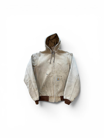 (XL)  Y2K Trashed Carhartt Tan Active Jacket