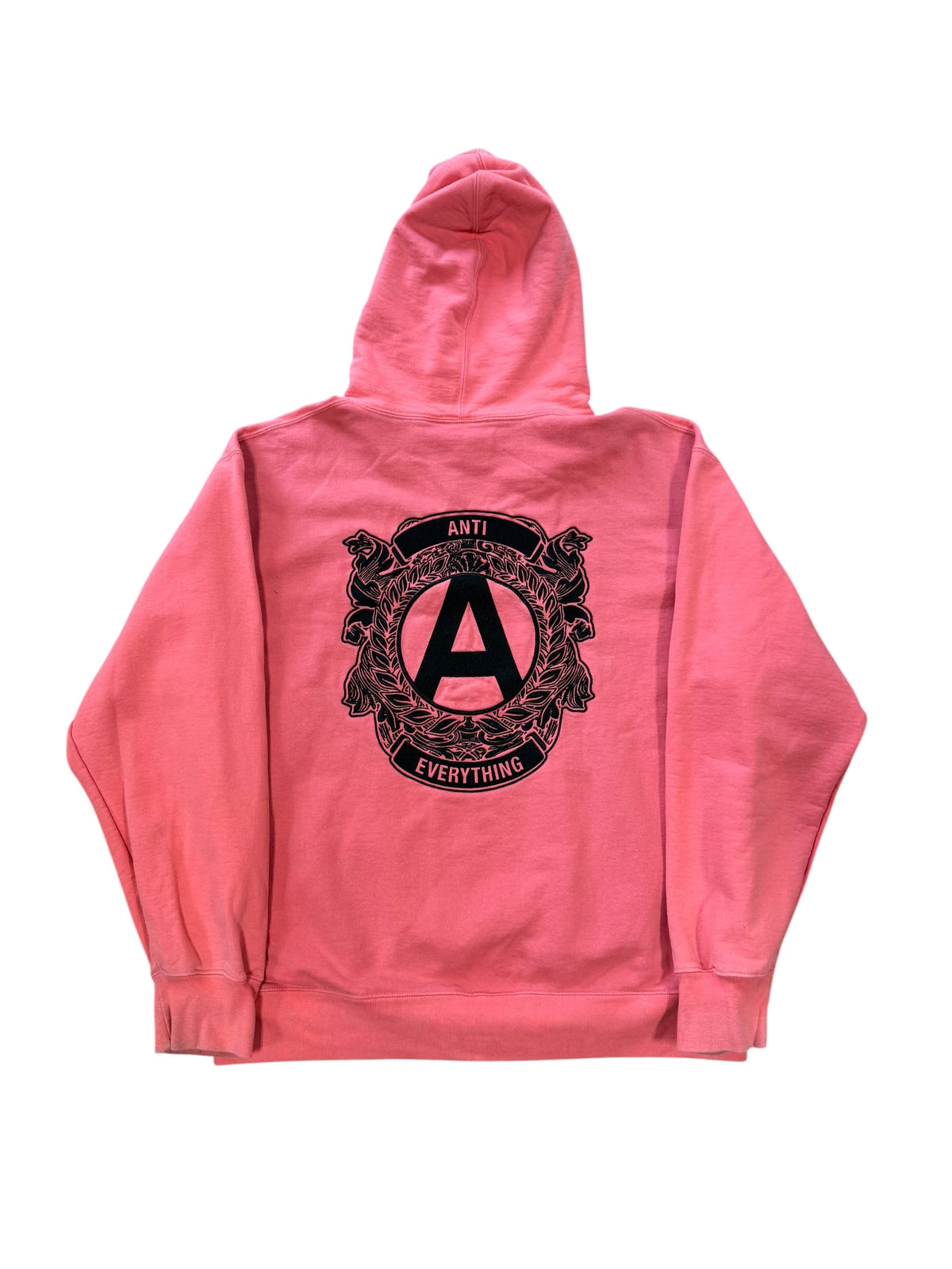 (XL) Supreme Anti Eveything Pink Hooded Sweatshirt