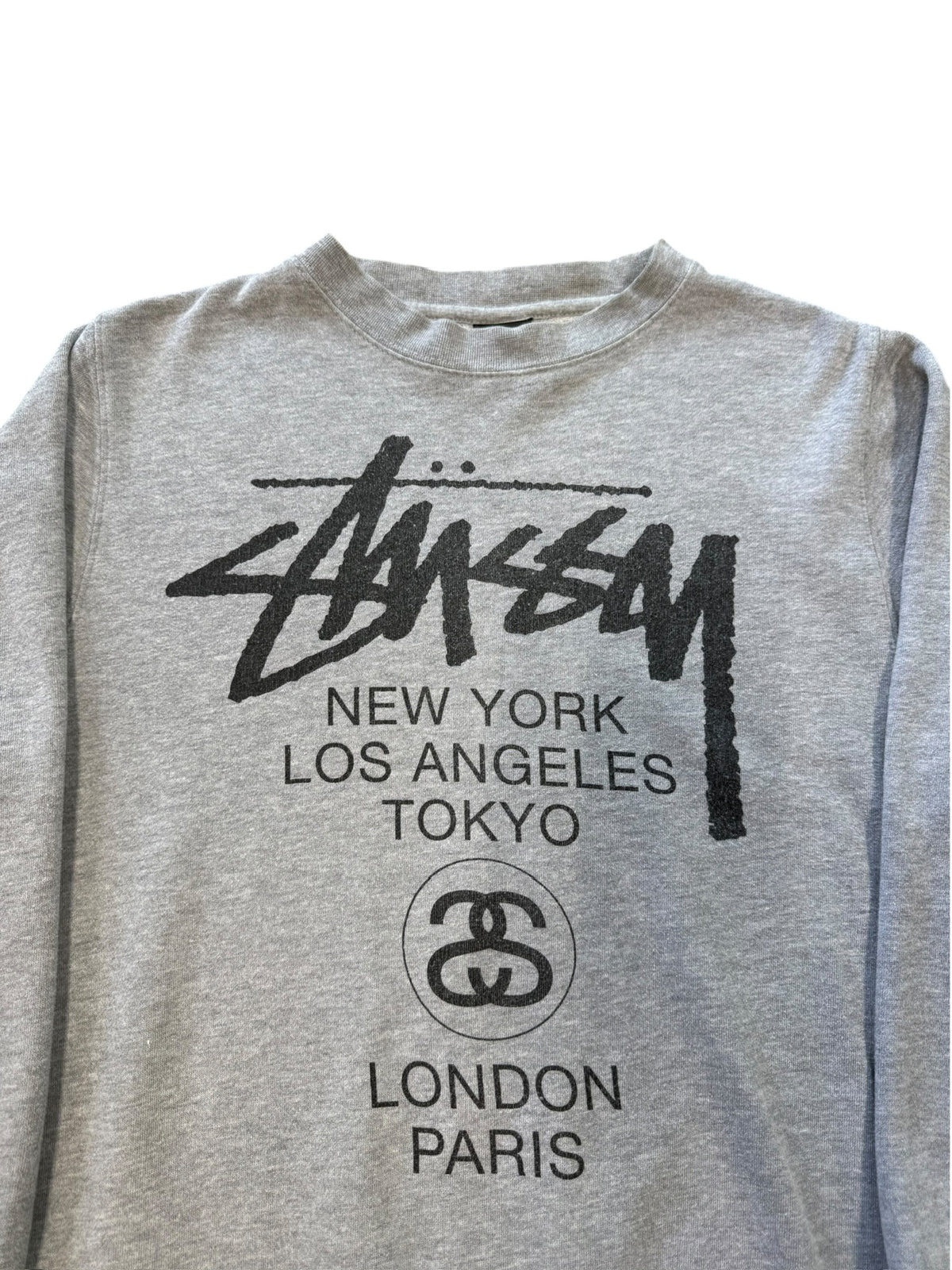 (S) Stussy International Locations Crewneck Sweater