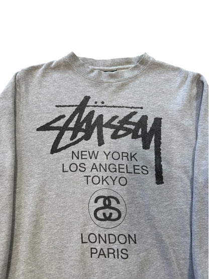 (S) Stussy International Locations Crewneck Sweater