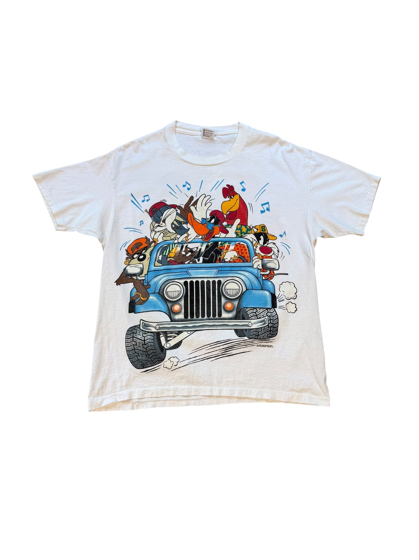 (XL) Vintage 1990s Looney Tunes Jeep Tshirt