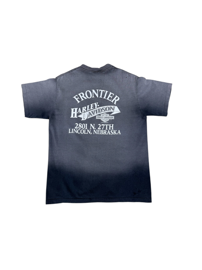 (L) 1992 Harley Davidson Frontier Faded Pocked Tee