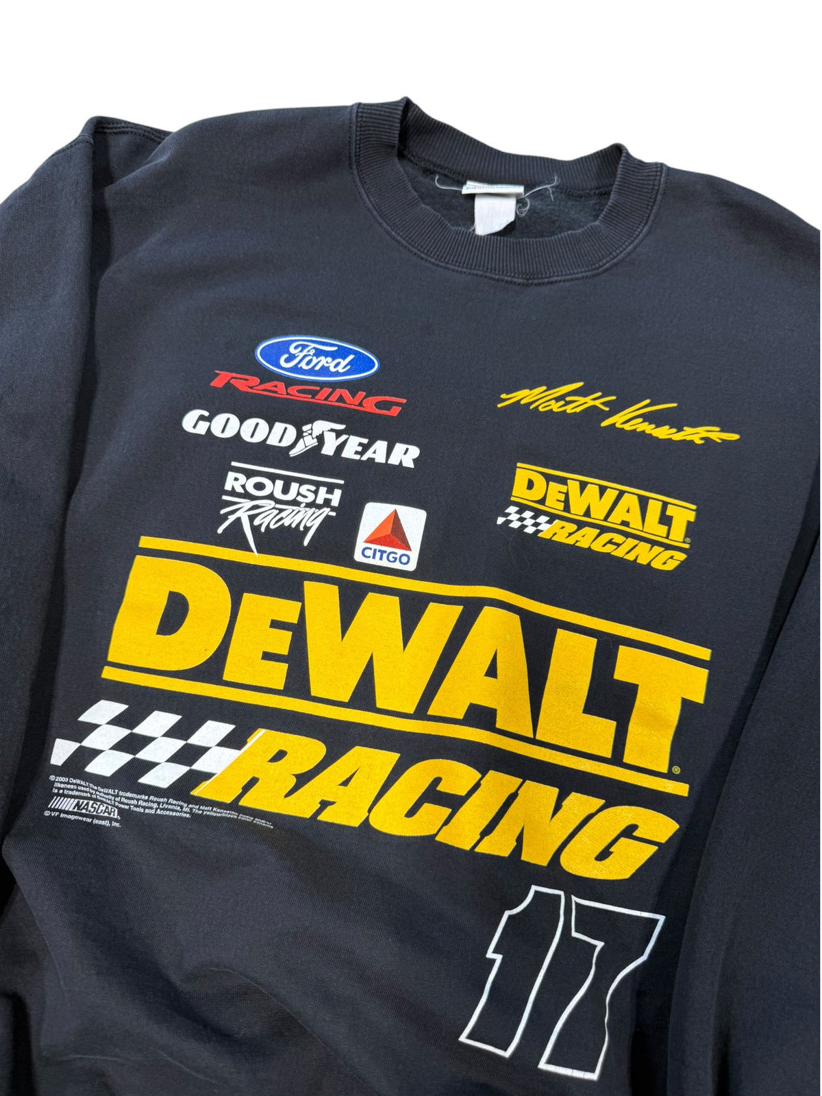 (L) 2003 Dewalt Racing NASCAR  Crewneck