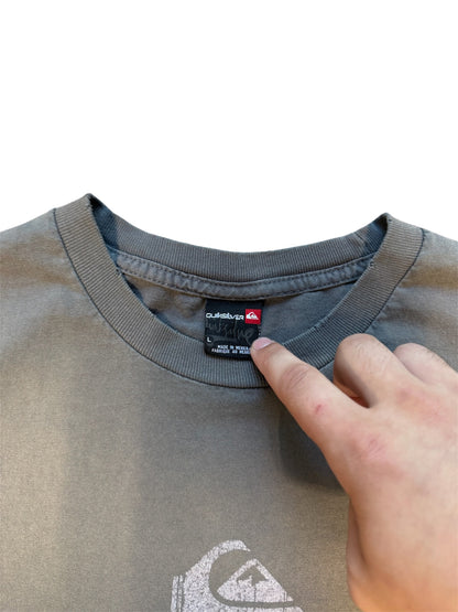 (L) Quicksilver Faded Logo Tee