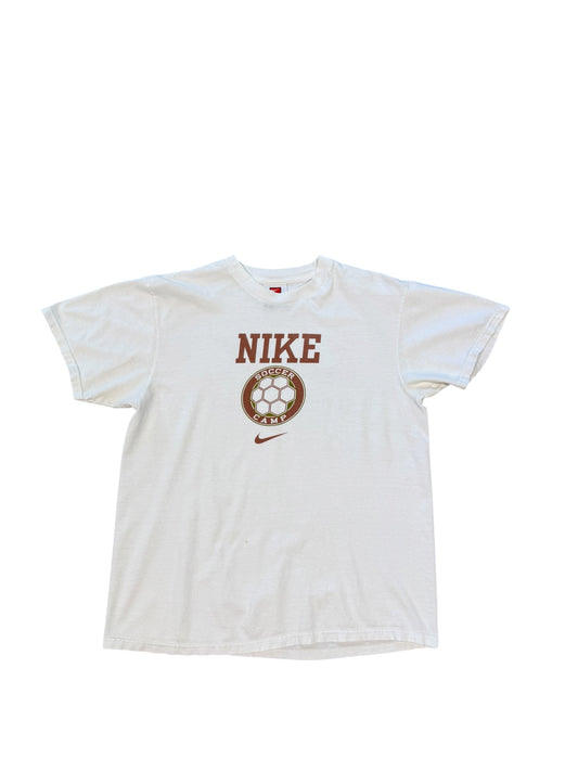 (S) Vintage Nike Soccer White Tee