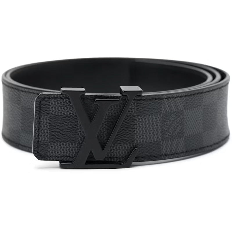 (34) Louis Vuitton Damier Graphite Canvas Belt