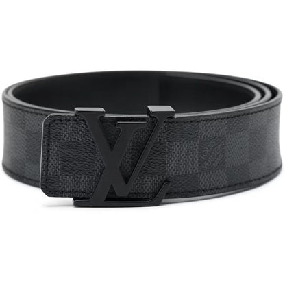 (34) Louis Vuitton Damier Graphite Canvas Belt
