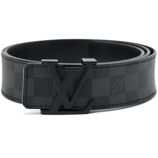 (34) Louis Vuitton Damier Graphite Canvas Belt
