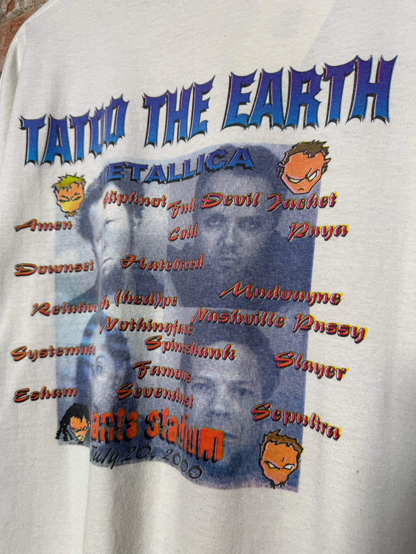 2000 Metallica Tattoo The Earth Sz XL