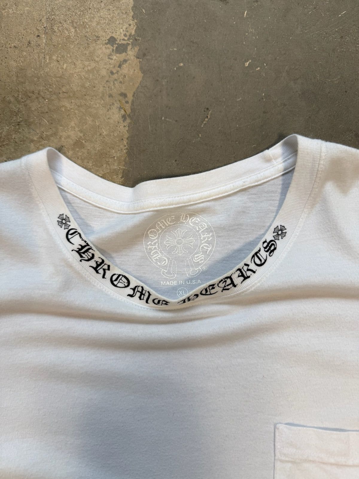 (XL) Chrome Hearts Banner Logo Longsleeve Shirt