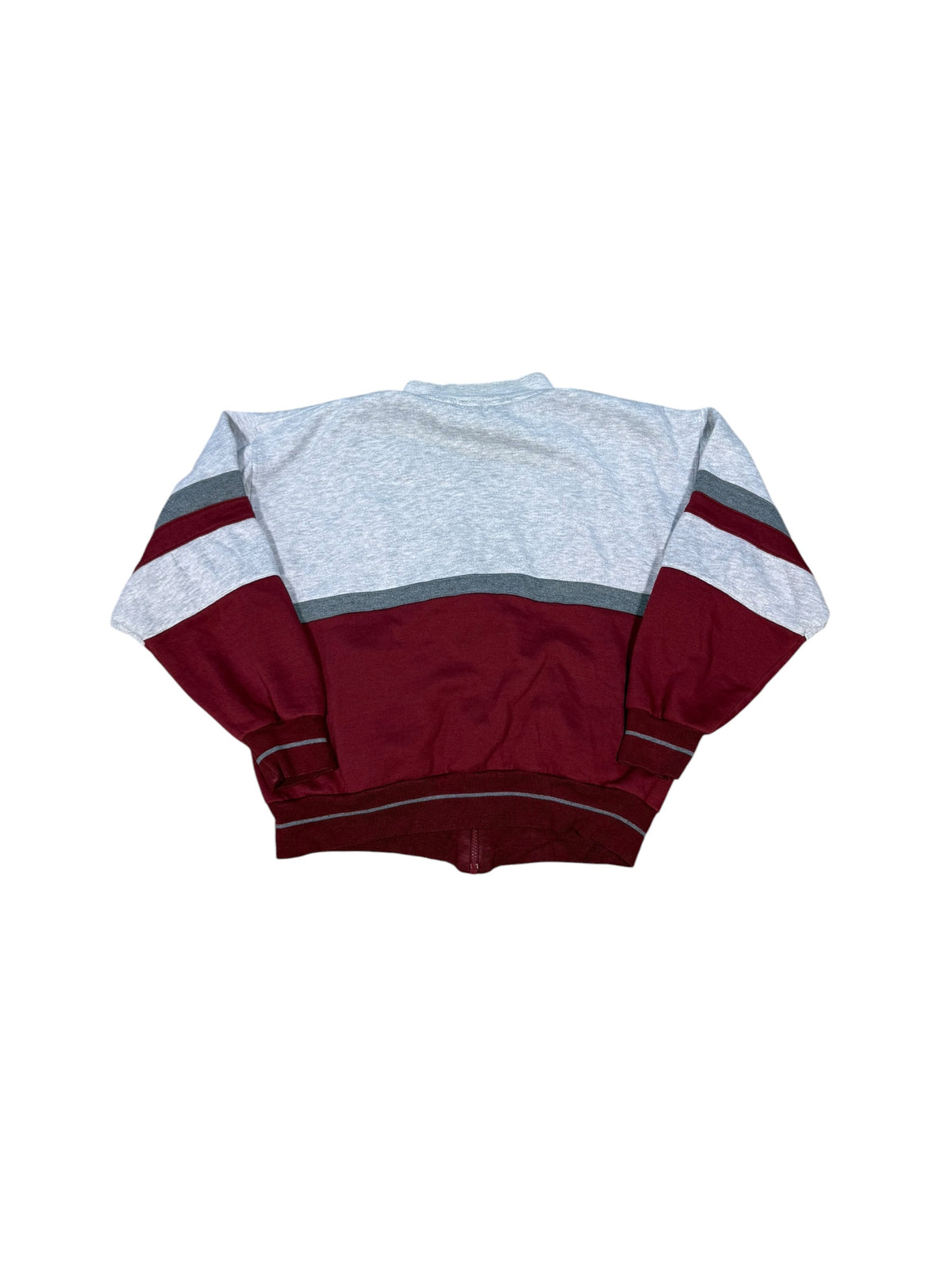 (L) Vintage Dior Red Grey Zip Up Sweatshirt