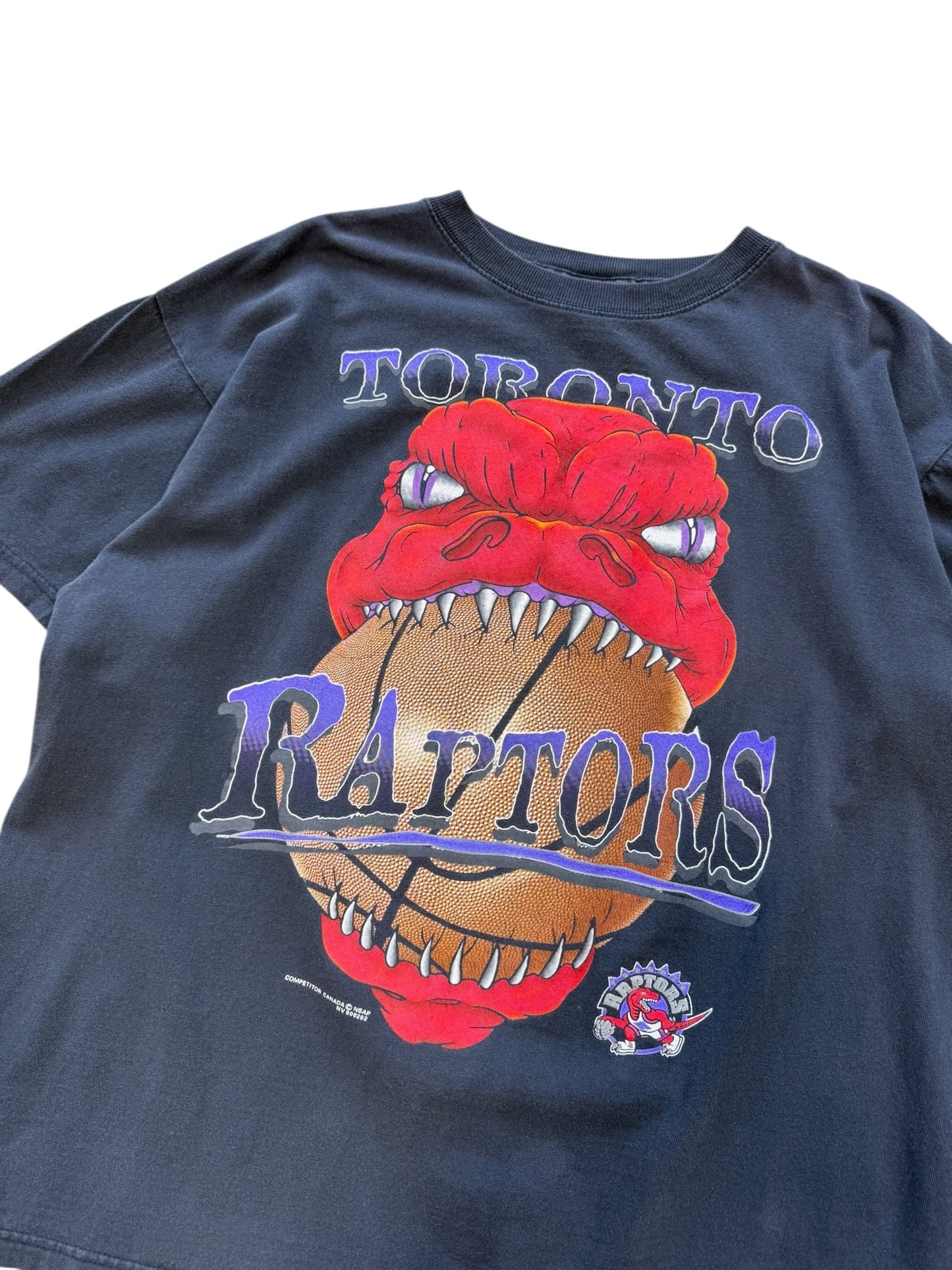 (L) 1994 Toronto Raptors Big Face Dino Tee