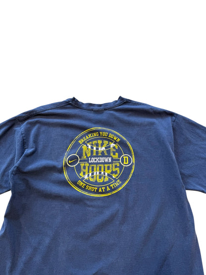 (L) Y2K Nike Hoops Navy Tee