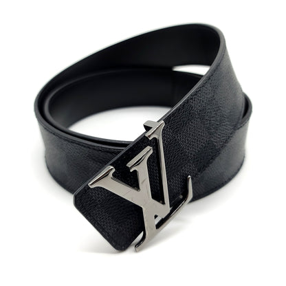 (36) Louis Vuitton Damier Graphite Print Belt