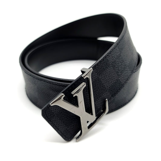 (36) Louis Vuitton Damier Graphite Print Belt
