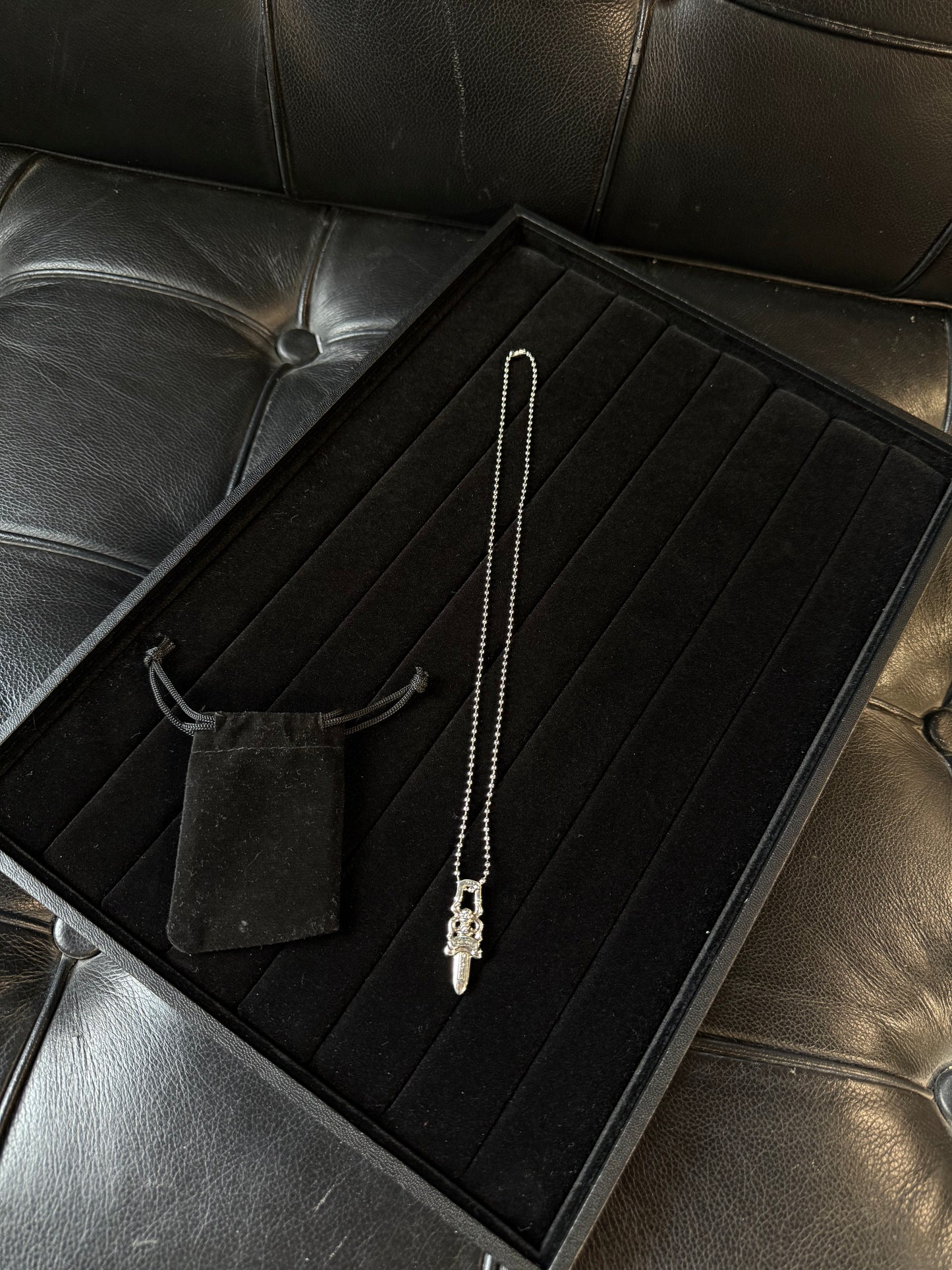 (20inch) Chrome Hearts Dagger Pendant W Chain