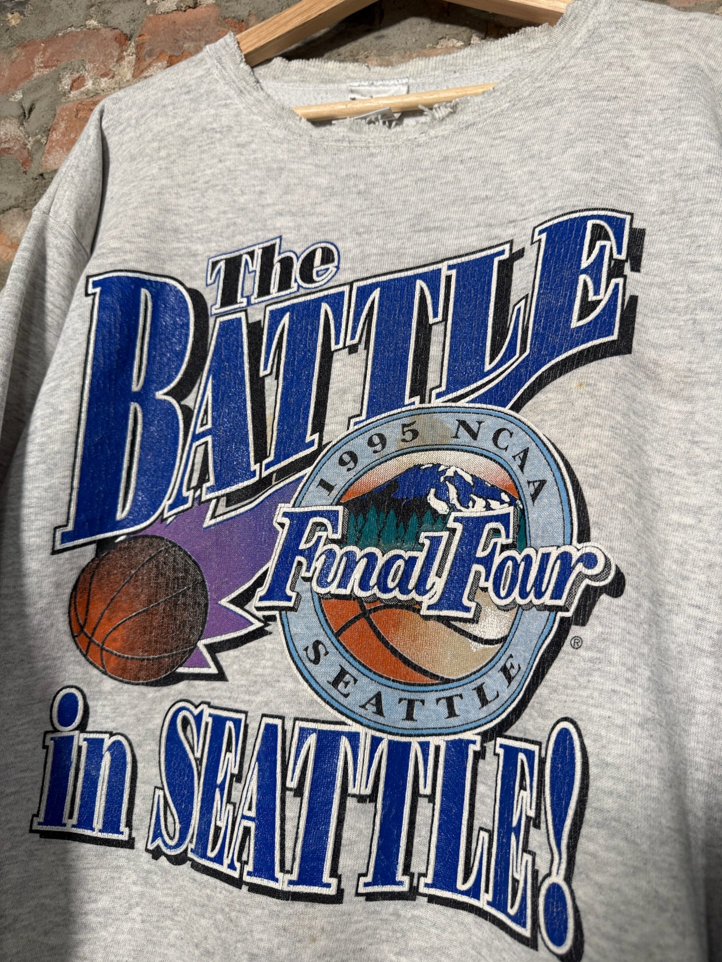 (XL) 96" Final Four The Battle In Seattle Crewneck