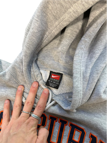 (S) Vintage Auburn Nike Grey Spell Out Hoodie
