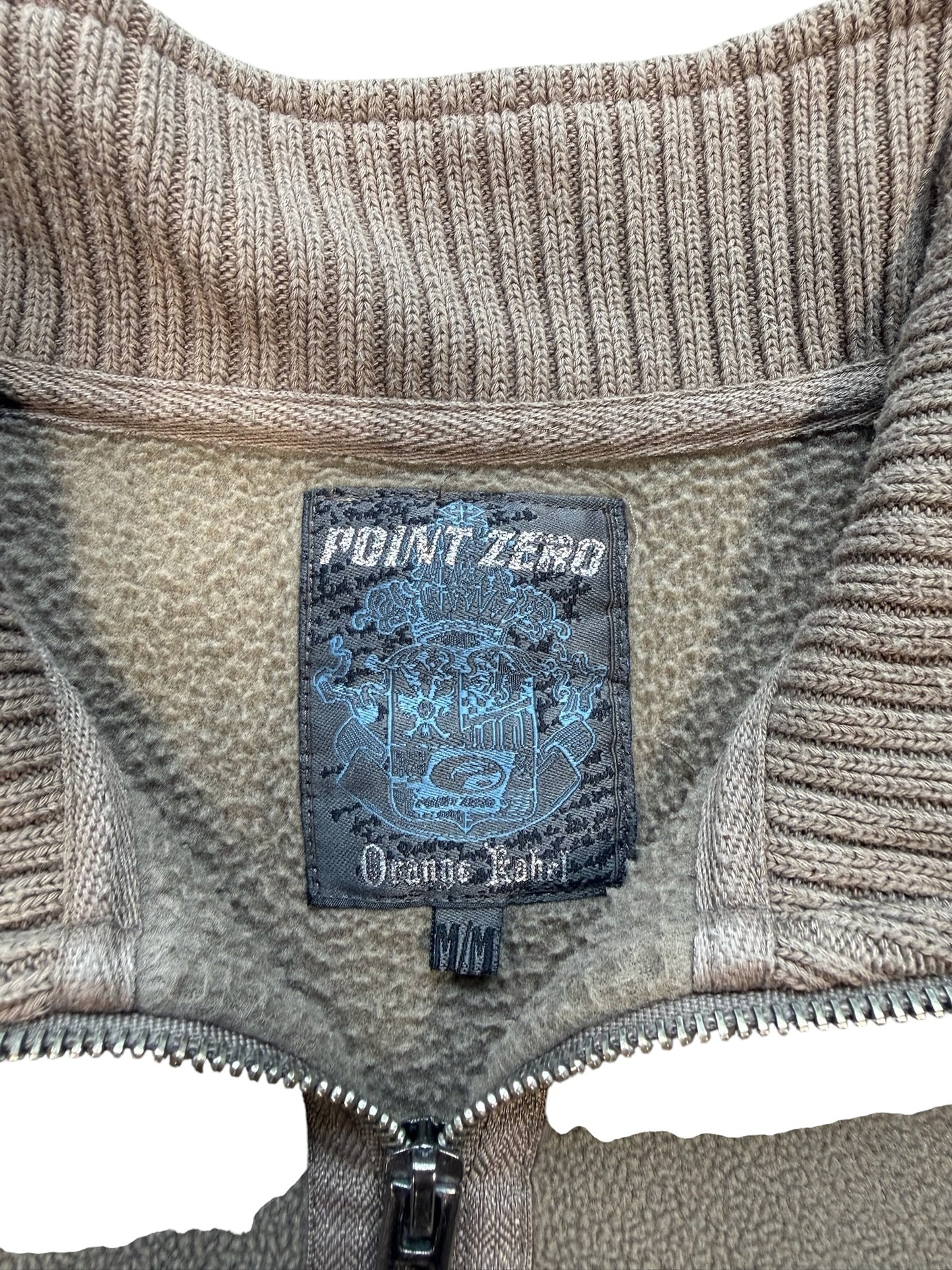 (M) Y2K Point Zero Fleece Quarter zip Sweater