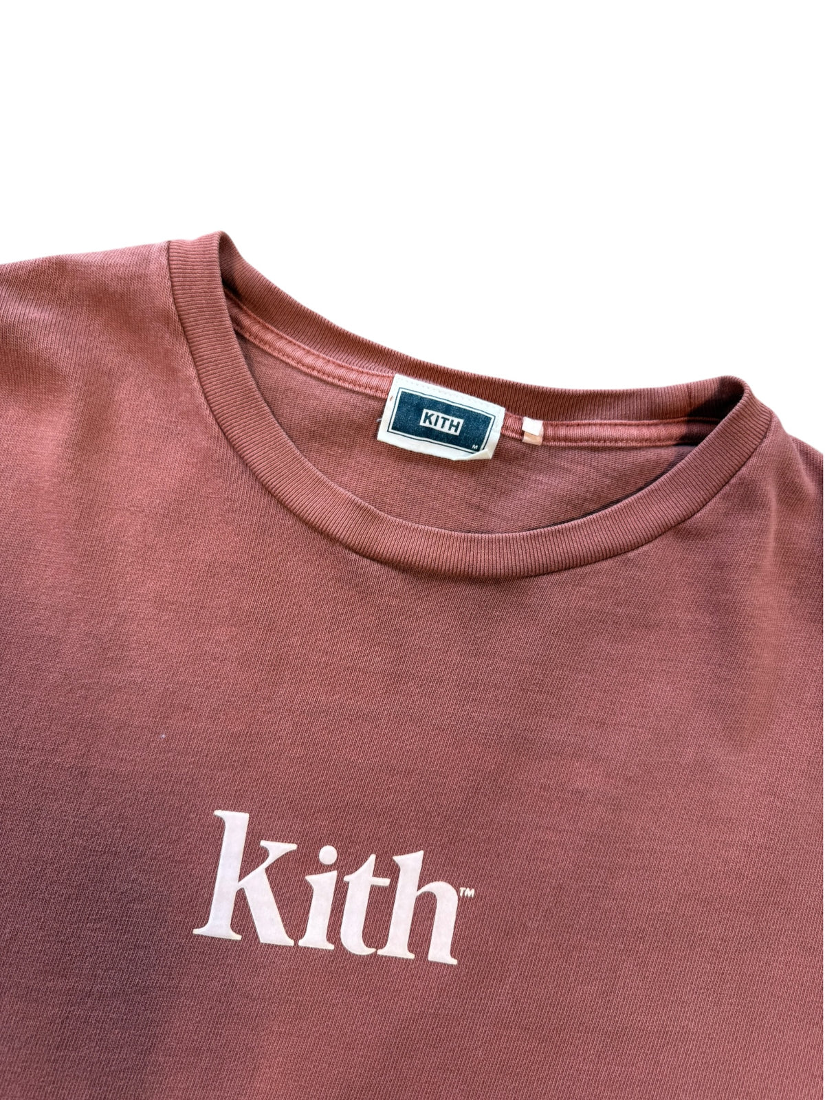 (M) Kith Og Logo Burgundy Longsleeve Shirt
