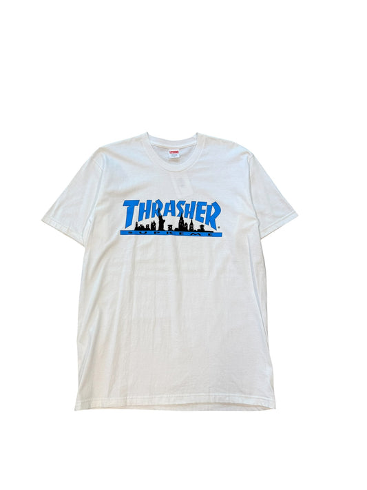 (M) Supreme Thrasher Skyline Tee White