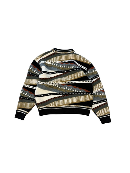 (L) Vintage 3D Style Knit Sweater