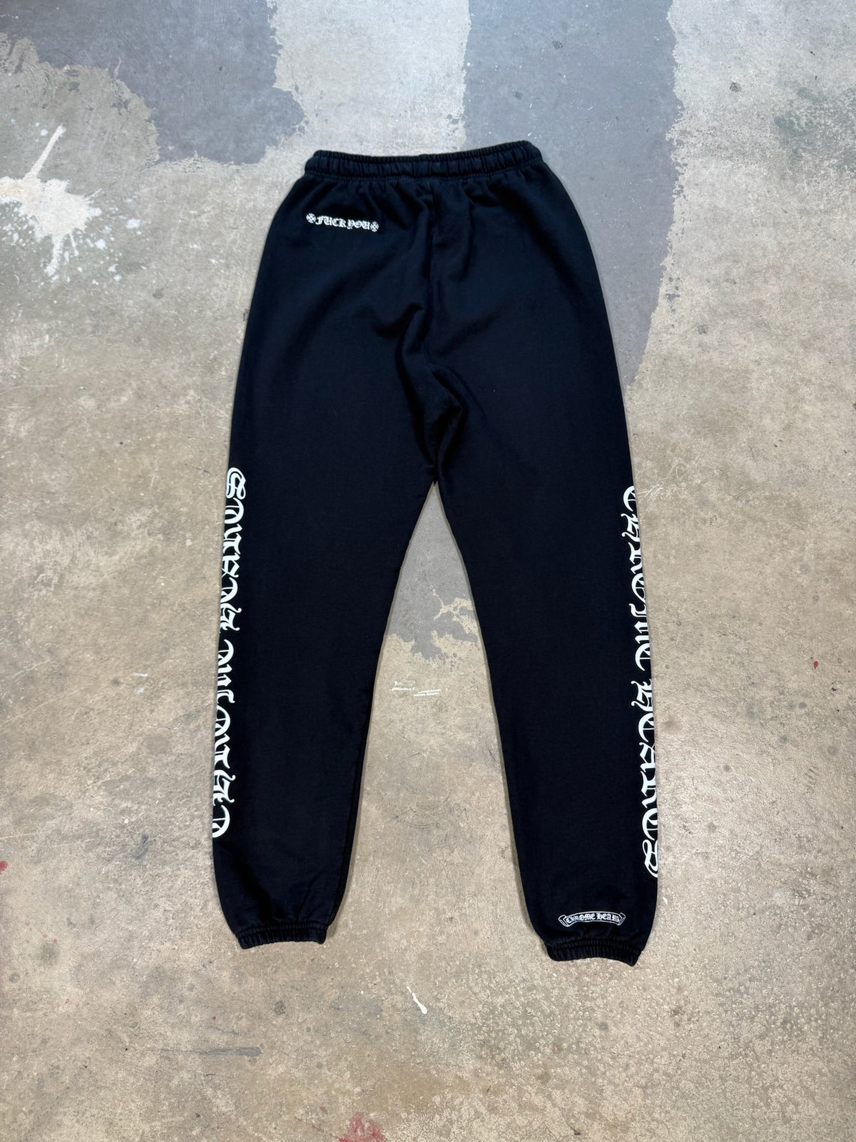 (XS) Chrome Hearts Spell Out Sweatpants
