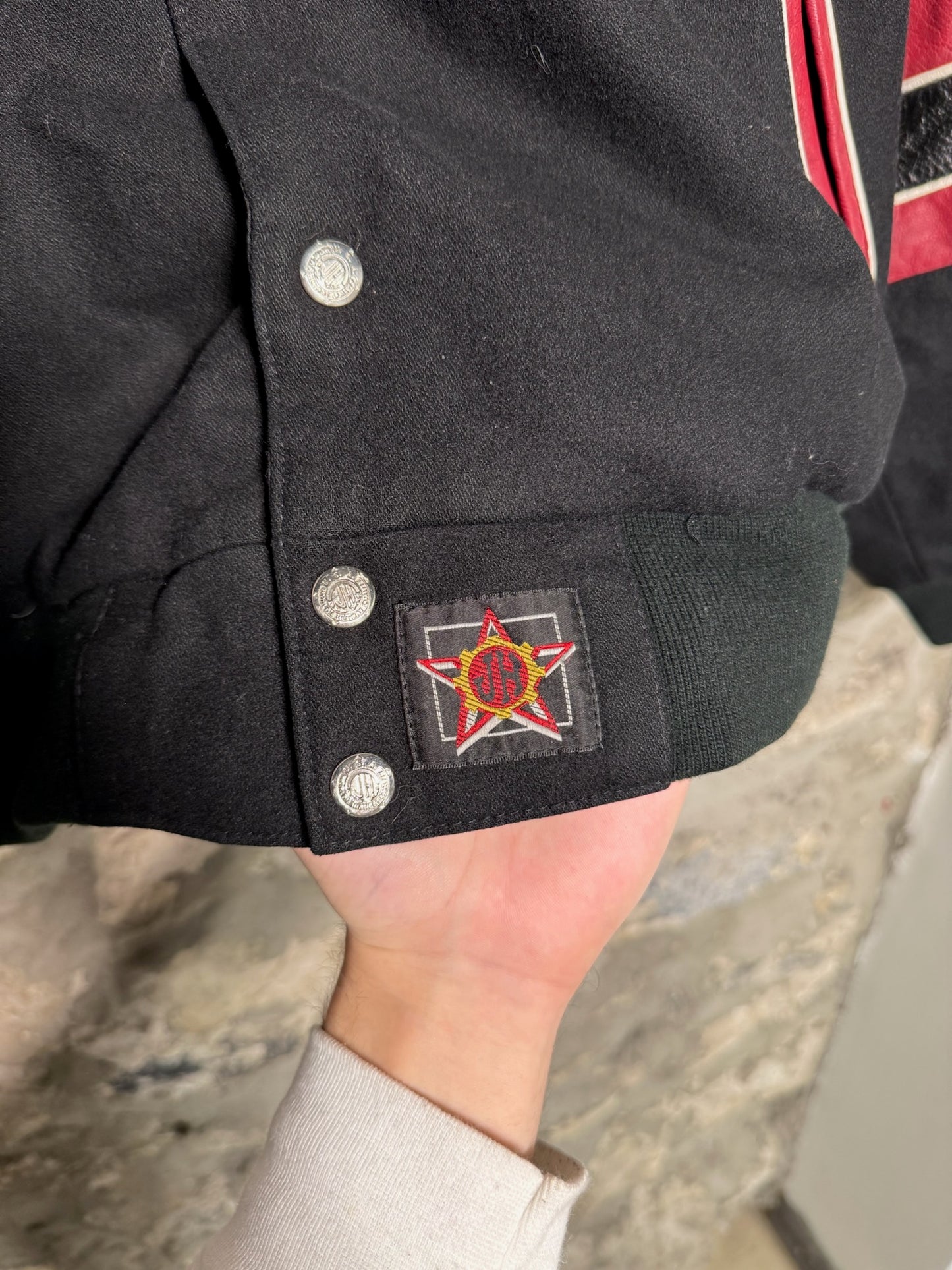 1990s Budweiser Jeff Hamilton NASCAR Racing Jacket Sz L