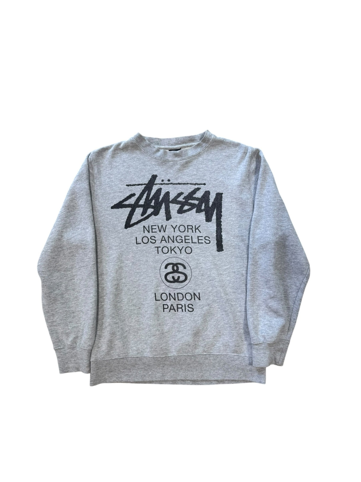 (S) Stussy International Locations Crewneck Sweater