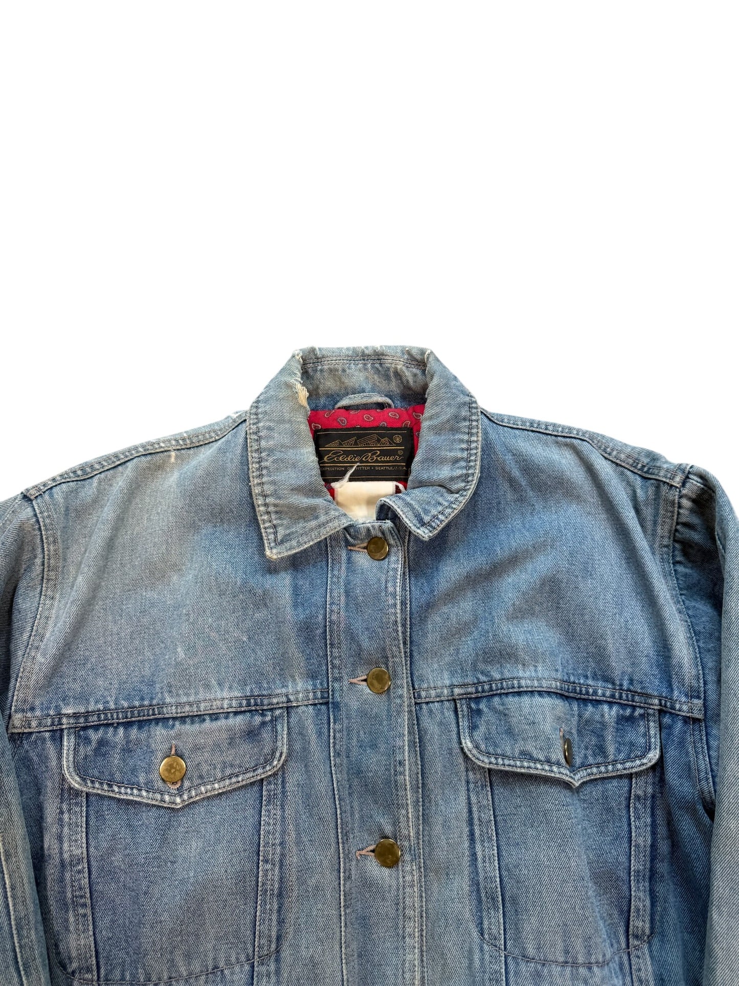 (M) Eddie Bauer Lined Denim Jacket