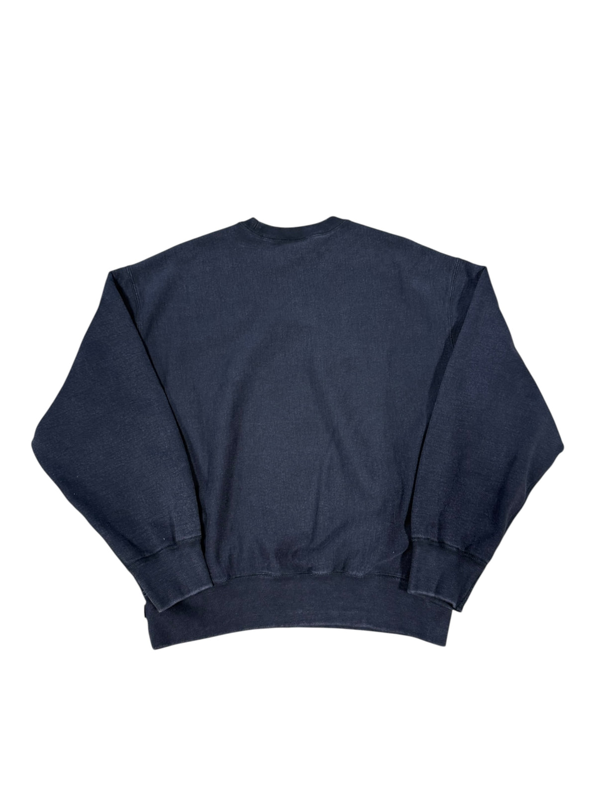 (M) Supreme Washed Box Logo Black Crewneck