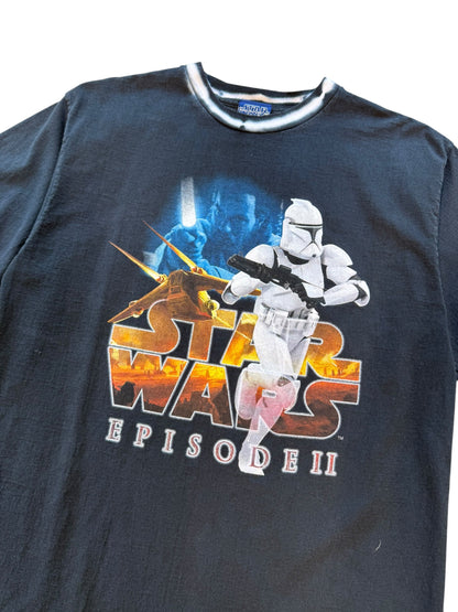 (L) Vintage Y2K Starwars Attack Of The Clones Tshirt