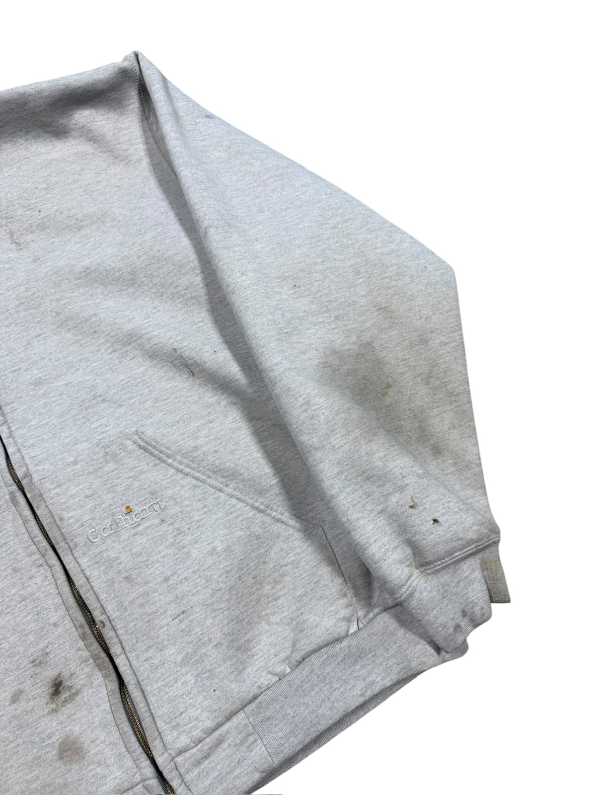(XL) Vintage Carhartt Thermal Lined Zip Hoodie