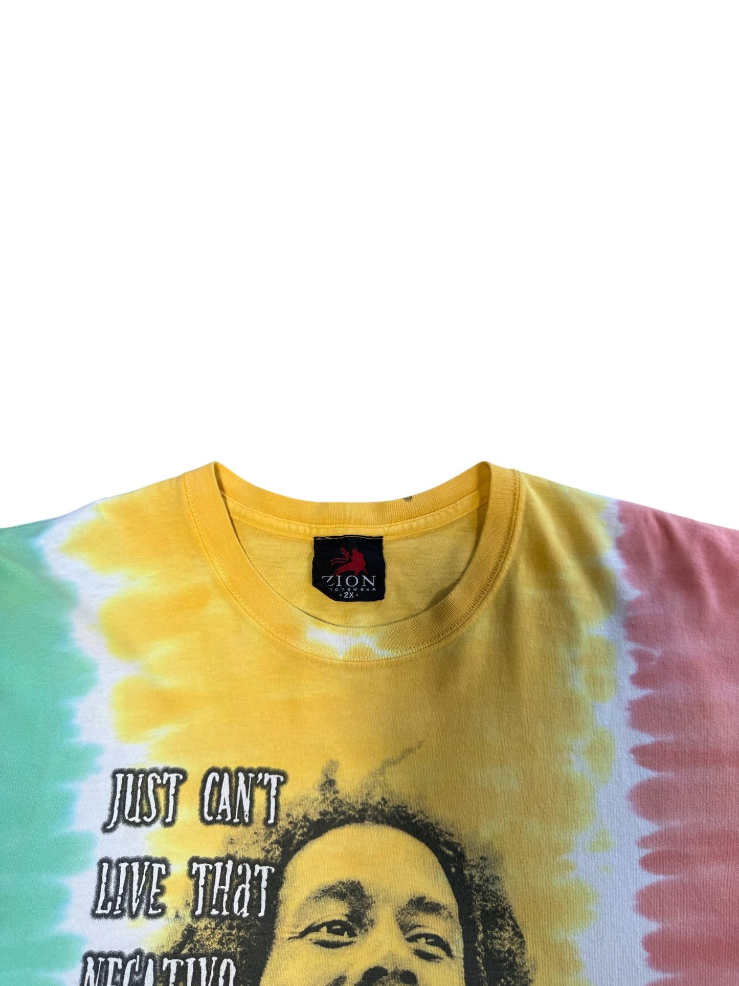 (XXL) Y2K Bob Marley Zion Tye Dye Tee