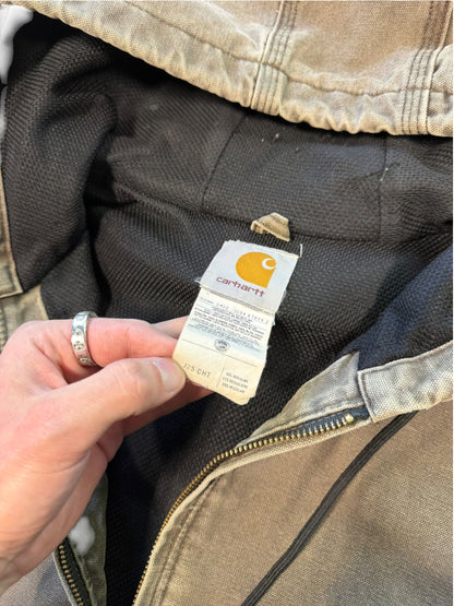 (XXL) Vintage Carhartt Faded Brown Active Hooded Jacket