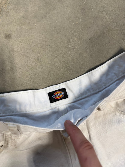 (30W) Vtg Dickies White Carpenter Shorts