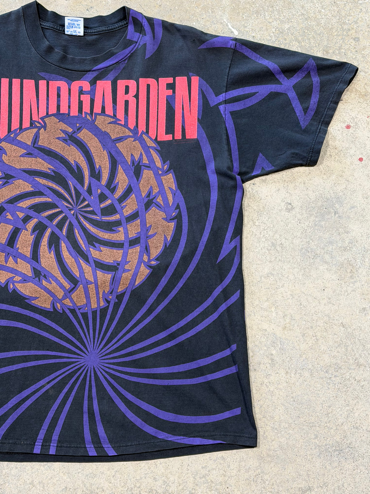 Vintage 1992 Soundgarden Bad Motor Finger AOP Tee